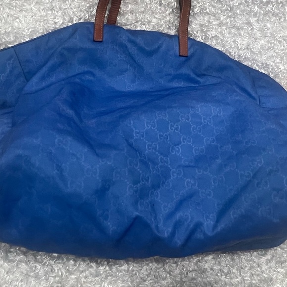 GUCCI GG Canvas Tote Bag Blue - Picture 7 of 16